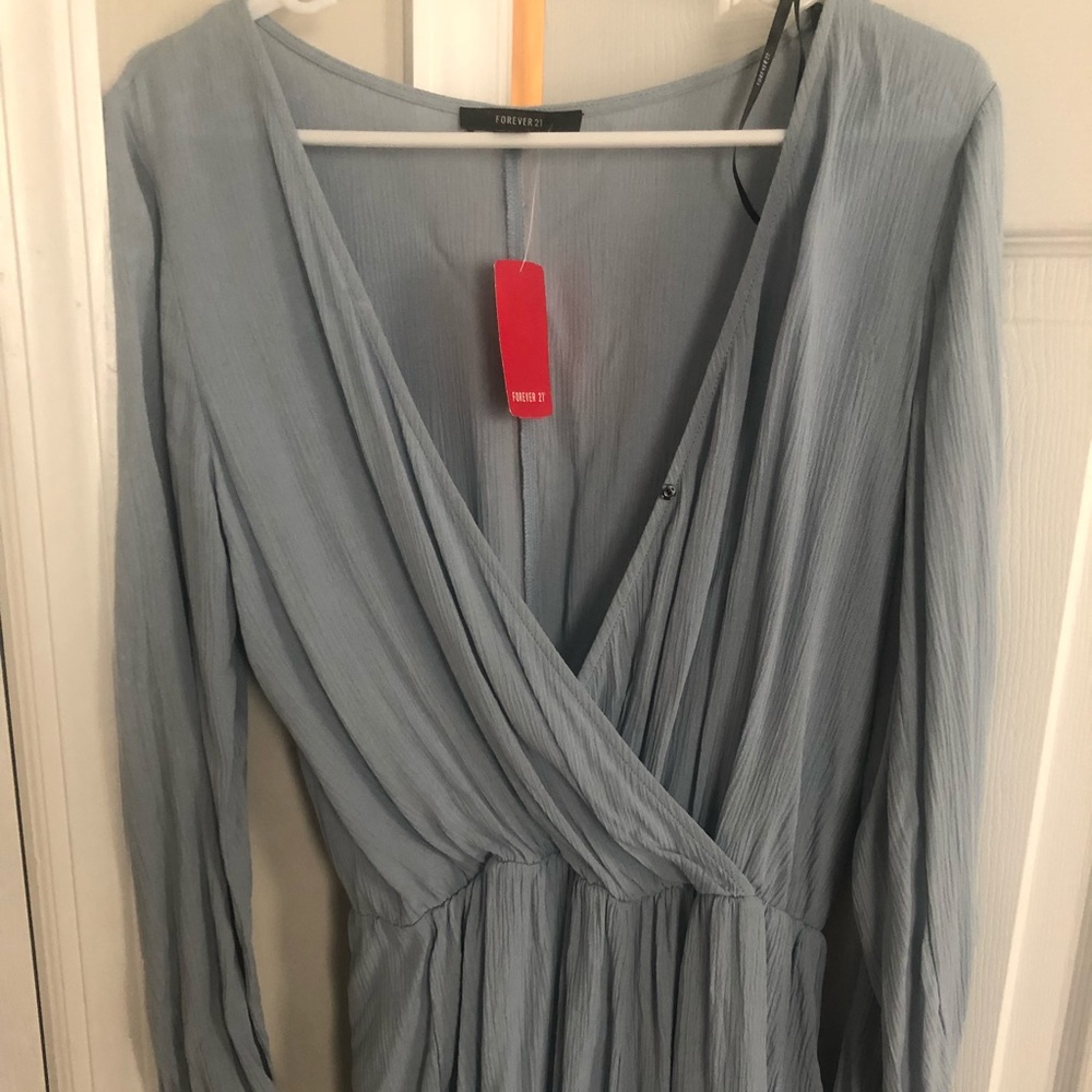 Brand new forever 21 baby blue romper